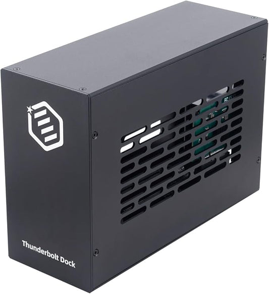 Thunderbolt 3/4 USB4 PCIe Expansion Chassis, External Enclosure with Two PCI Express Slot Compatible with Decklink Capture Card, for Laptops / NUC PD 85W Recharging (MK-T2L)