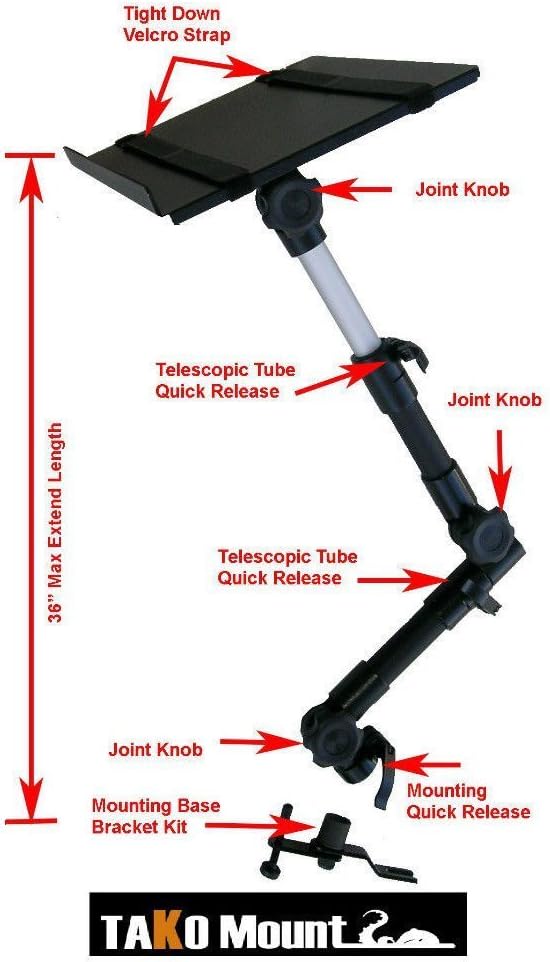AA-Products T-70N Notebook/Laptop/Netbook Computer Mount Holder Stand for Trucks-Vans-Cars-SUVs