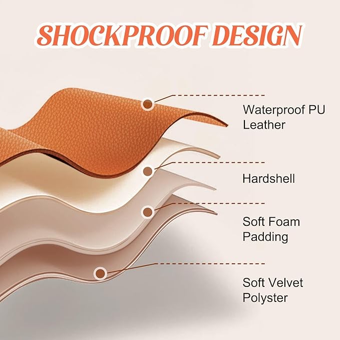 Camera Sling Bag, Waterproof PU Leather Crossbody Camera Case for Photographers, Small Shoulder Bag Compatible for Canon Nikon Sony, 4L Brown