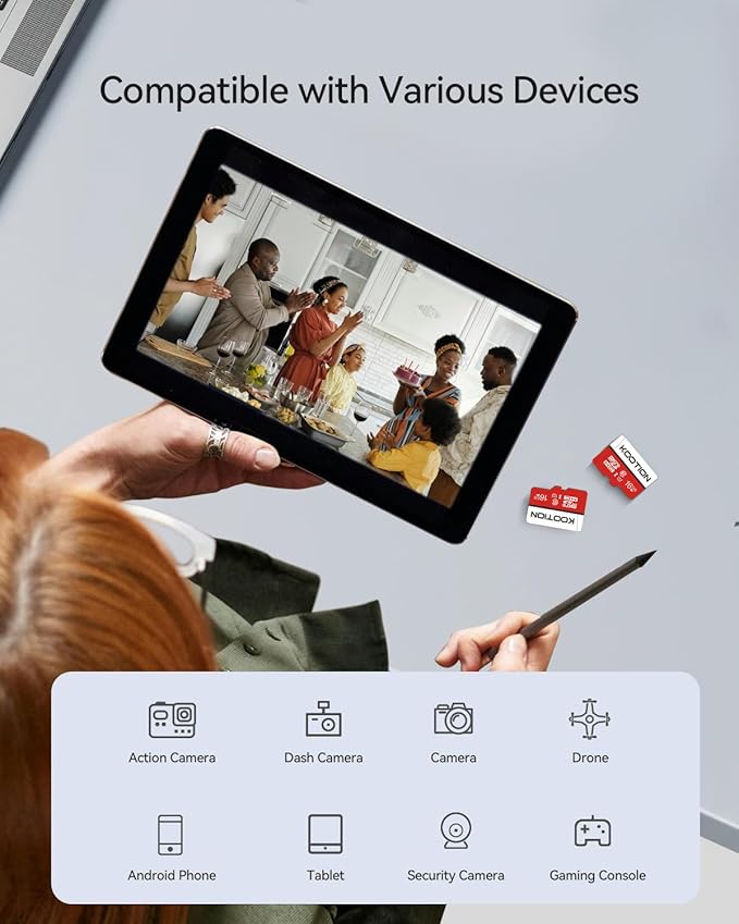 KOOTION 10 Pack 16GB Micro SD Card Class-10 Micro SDHC Card 16 gb UHS-I High Speed TF Card R Flash C10 U1 Memory Card