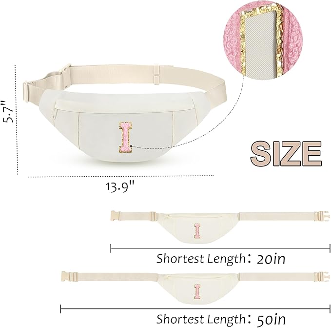 MAXTOP Large Crossbody Fanny Pack with 4-Zipper Pockets,Gifts for Enjoy Sports Festival Workout Traveling Running Casual Hands-Free Wallets Waist Pack Phone Bag Carrying All Phones