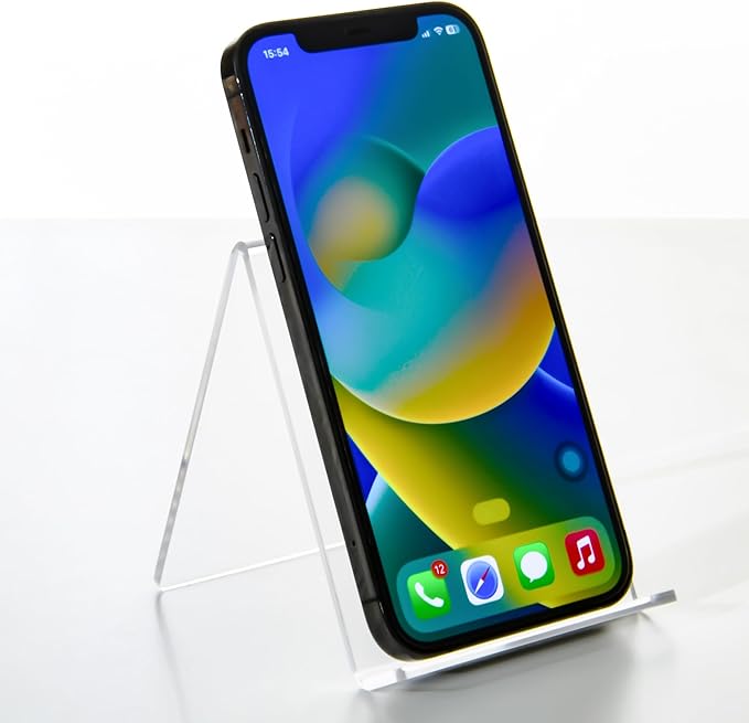 Cell Phone Stand, Desk Accessories - Clear Office Cell Phone Holder, Acrylic Phone Stand, Desktop, Acrylic Office Desk Accessories, Office Decor, Suitable for iPhone 17 Pro Max, 4-8'' Phone