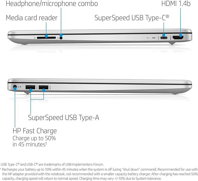 HP 15.6" Laptop | Back to School Limited Edition with Microsoft 365 | 32GB RAM | 768GB Storage (256GB SSD&512GB External Storage)| AMD Quad-Core Processor (Beat i5-11300H) | Win11 Pro | WOWPC Bundle