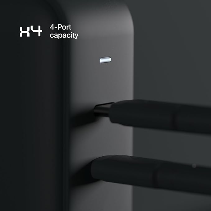 Clemm Core 100W GaN USB-C Charger, 4-Port Fast Charging Adapter with PPS, 3 USB-C & 1 USB-A for MacBook Pro, iPhone 16/15/14/13/12/11/X, iPad, Samsung Galaxy S24/S23 & More