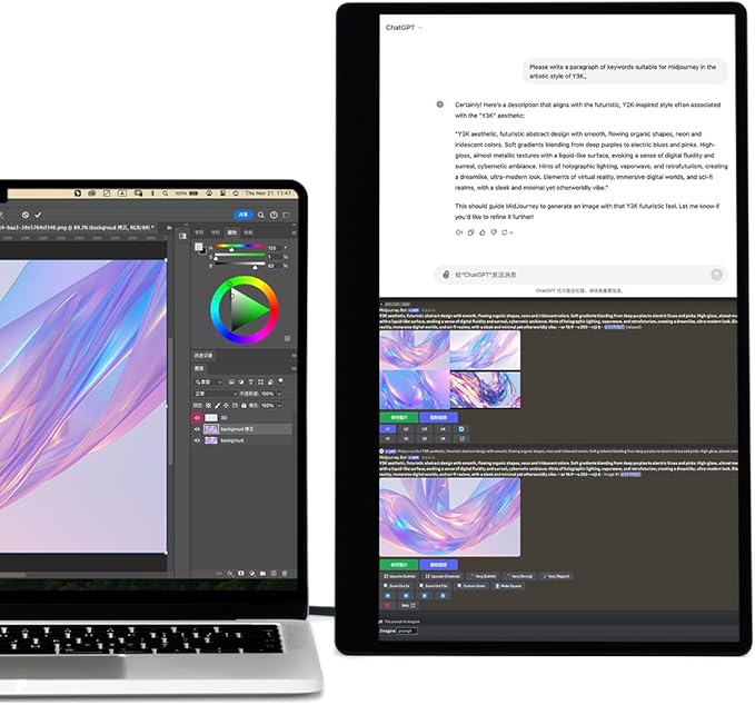 SOTSU FlipAction Go 14" Premium Portable Monitor SFA14PMSB | Robust but Lightweight | Tempered Glass Cover | 1080p | 400 Nits | 100% sRGB | 5W | Super Versatile | USB C or Mini HDMI