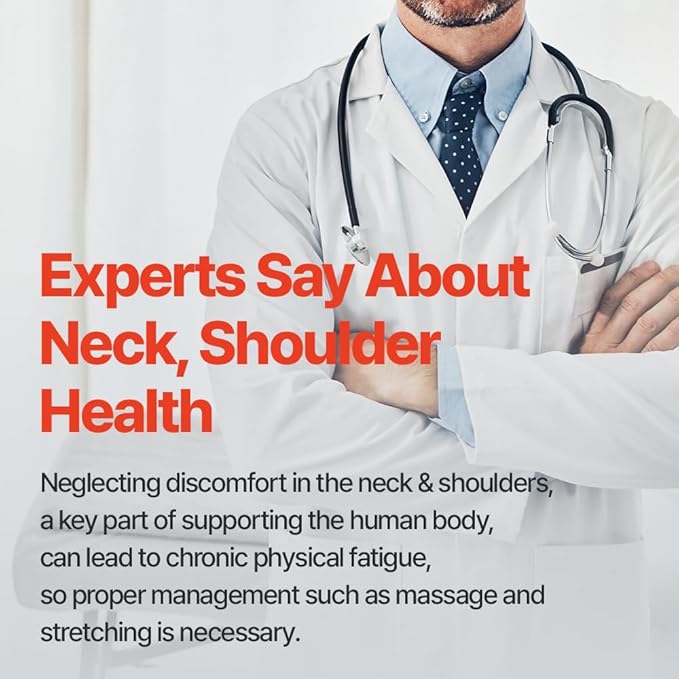 Portable Neck and Shoulder Massager - K-pop Idol's Choice - 4D Deep Kneading Pillow, Heat Control - Relieve Muscle Pain - Korean Home Body Care, Shitatsu Massage