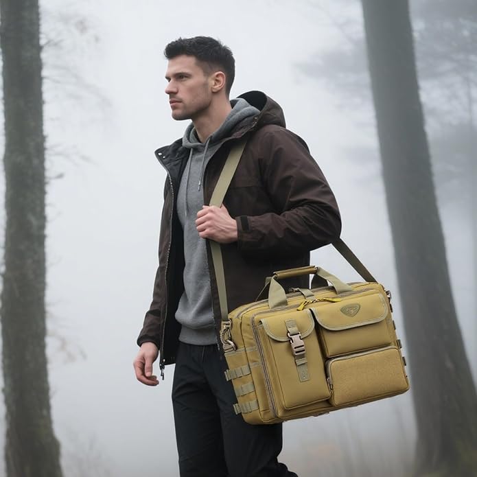 Stypos Tactical Messenger Bag Briefcase for Man Military Laptop Bag 14 Inch/15.6 Inch /17.3 Inch Messenger Shoulder Work Bag