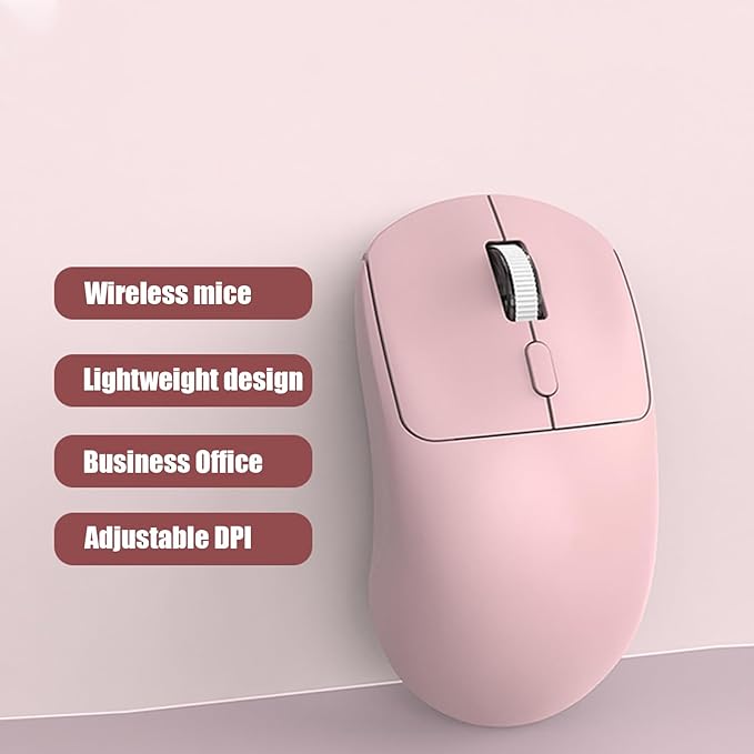 Wireless Mouse – Quiet Click 2.4G | USB Receiver Mouse for Laptop, Notebook, PC | Adjustable DPI, Ergonomic Design, Silent, Ideal Office, Home, and Travel Use | AA Battery