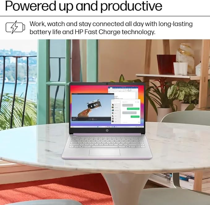 HP Ultrabook, Intel CPU, 16GB RAM, 1.6TB Storage (128GB OnBoard w/ 512GB Portable Drive + 1TB OneDrive), Up to 12 hrs Battery Life, Windows 11 Pro, Honey Lavender, w/WOWPC 3-in-1 Bundle