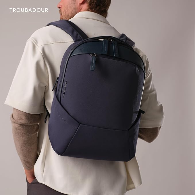 Troubadour Apex 4.0 Compact - 16L Premium Laptop Backpack - Ergonomic & Water Resistant - Designed for Work and Travel - Basalt