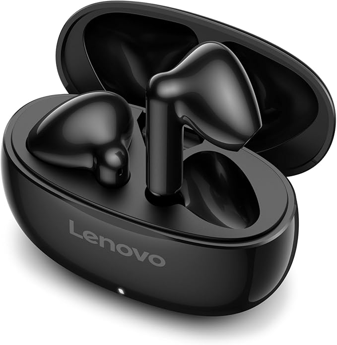 Lenovo E310 True Wireless Stereo Earbuds Bluetooth 5.3 ENC Noise-Cancelling Ear Buds with 13mm Speaker Type-C Charging 20h Battery Life for Music Calls Comfortable Fit Wireless Earbuds - Black