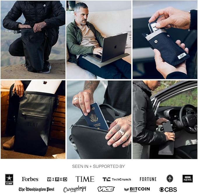 Silent Pocket SLNT Webcam Privacy Stickers for Camera Lens Privacy (Black Out) - Blocks Hackers' Spying, Recording and Eavesdropping, Fits Laptops, Phones and Tablets, Reusable and Restickable