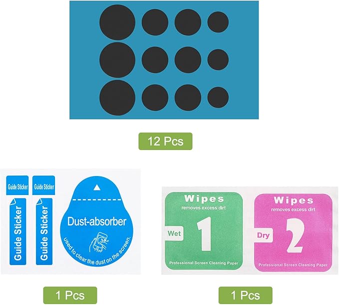 MECCANIXITY Webcam Cover Slide 0.3mm Thick Round Plastic Laptop Camera Cover Slide Web Blocker Protect Privacy for Computer, Laptop Black 12 Pack