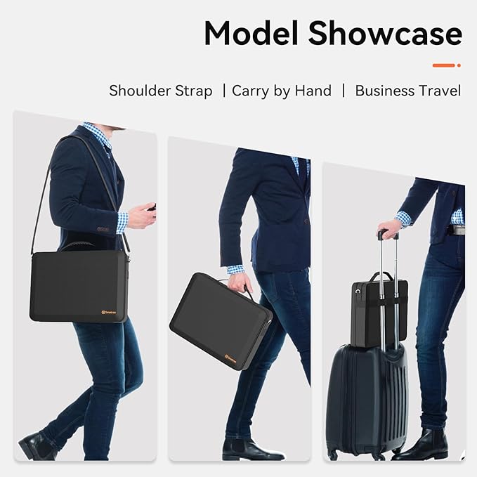 Smatree MobileBase Laptop Shoulder Case with Stand for 16 inch Acer Swift X SFX16-52G-73U6, for Acer Swift Edge 16/Go 16 SFG1, Hard Laptop Carrying Case with Stand (A485S)