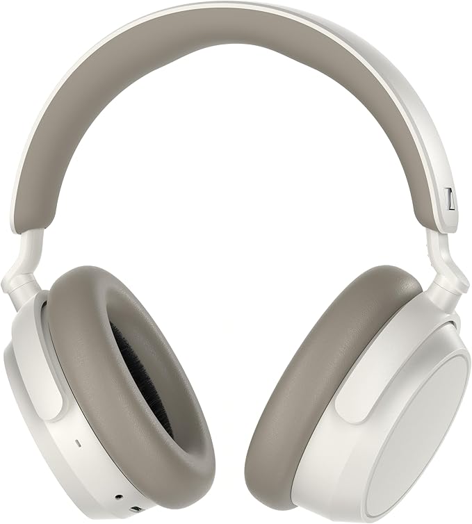 Sennheiser ACCENTUM Plus Wireless Bluetooth Headphones Noise Cancelling - Quick-Charge Feature, 50-Hr Battery Playtime, Adaptive Hybrid ANC, Bluetooth Over Ear Headphones for Traveling, School, White