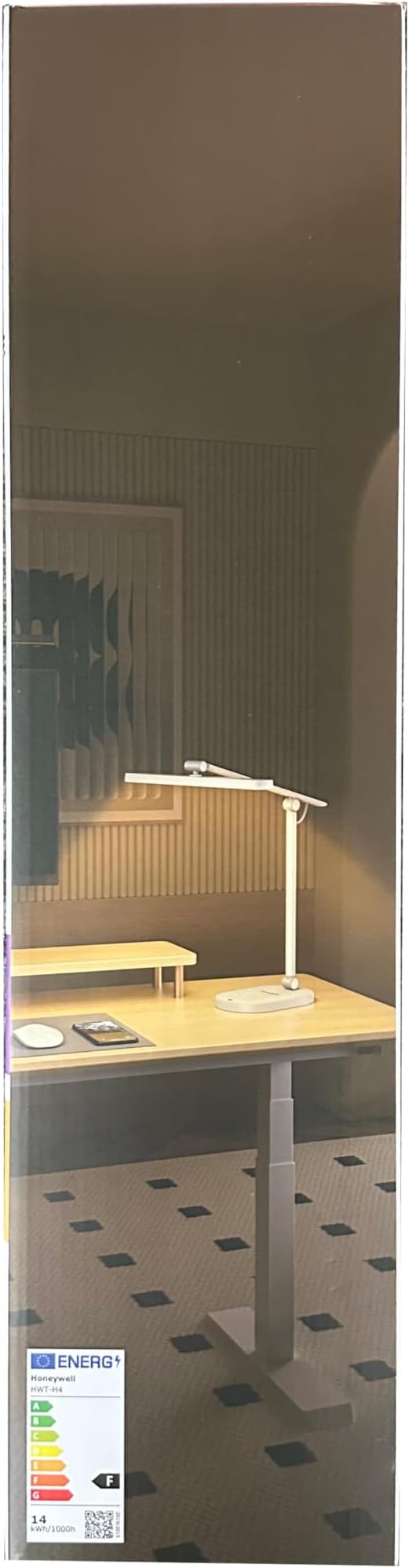 Honeywell Desk Lamp for Home Office, H4 Sunturalux™ Eye-Caring LED Desk Light, 700LM Dimmable Desk Lamp with Timer, Adjustable Desk Reading Light, Touch Auto Dimming Table Lamp for Study, Bedroom