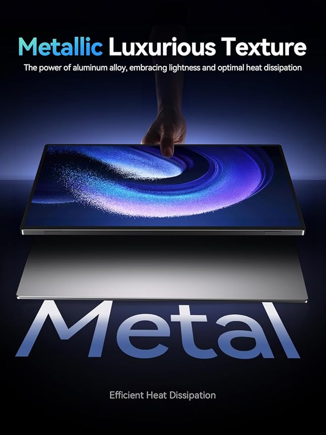 UPERFECT 16” Portable Gaming Monitor | 120HZ, HDR | 400Nits |1080P IPS | Ultra-Slim & Lightweight | Aluminum Alloy | Smart Cover & VESA | Travel External Second Screen for Laptop, PC, Game Console