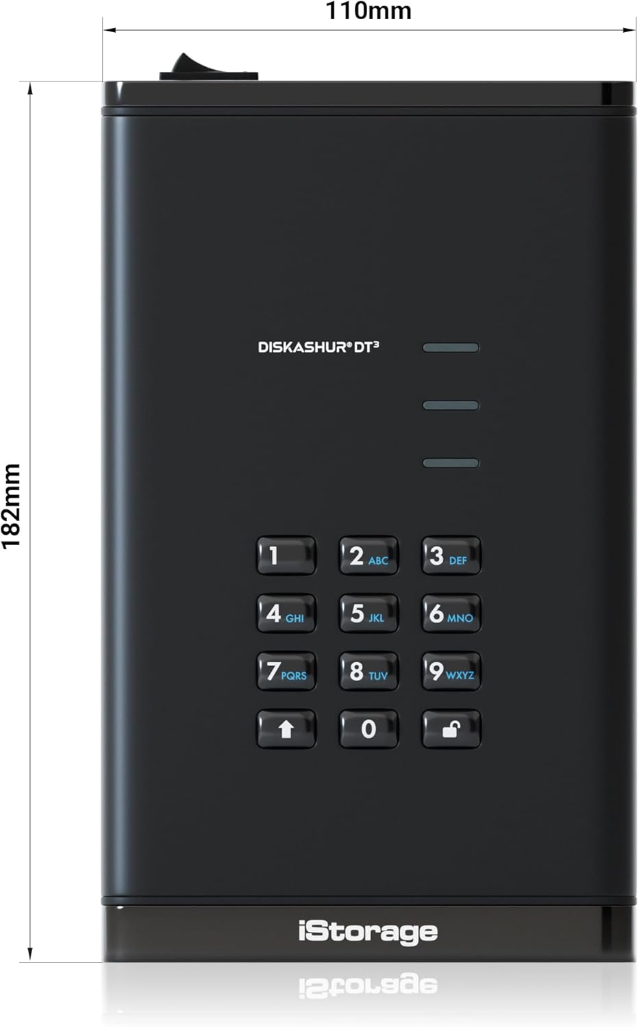 iStorage diskAshur DT3 256-bit 2TB - FIPS Level 3 Certified - Secure encrypted Desktop Hard Drive - Password Protected