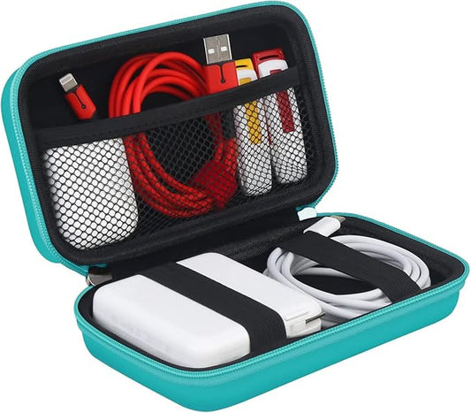 BOVKE Travel Cable Organizer Hard Protective Case