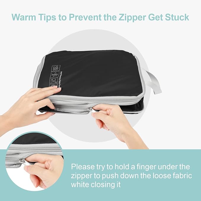 Cambond Compression Packing Cubes for Travel Women - Travel Bags Luggage Organizers Travel Essentials Compression Cubes for Travel Carry on Suitcases Organizer