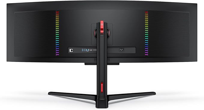 INNOCN 49" OLED Ultrawide Curved Gaming Monitor 5120 x 1440p 144Hz, 0.03ms, USB Type C 90W, HDMI 2.1, DisplayPort, USB Hub, Speakers, Adaptive-Sync, Adjustable Stand, Black