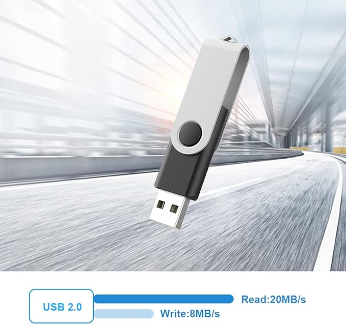 KOOTION 5 Pack 64GB USB 2.0 Flash Drive Thumb Drives - Mixed Color