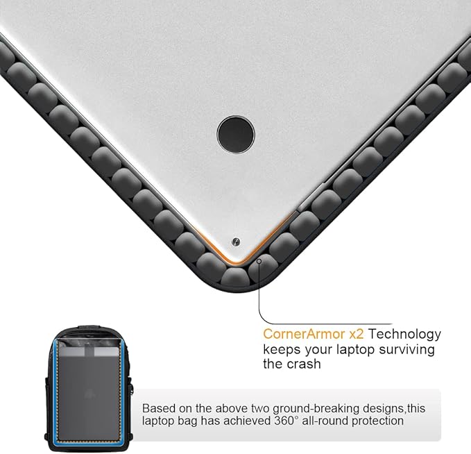 Canvas Laptop Backpack-Anti Theft Bag for Men Women,Rucksack Fits 15.6Inch Laptop, Work Travel Bookbag with USB Charging Port and Lock