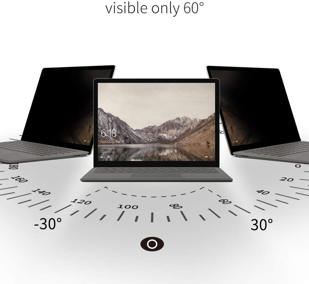 for Microsoft Surface Laptop 3/4/5 th Gen 13.5 inch Fully Removable Privacy Screen Protector Filter, Anti-Spy Filter Anti-Glare (Only for Surface Laptop 3/4/5 th 13.5" Privacy Screen Protector)