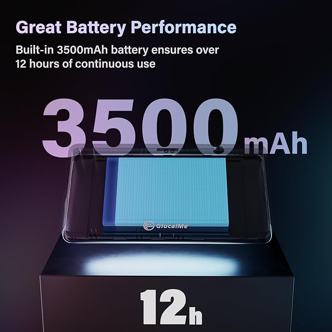 GlocalMe DuoTurbo 4G LTE Portable WiFi Mobile Hotspot Device for Travel, SIMFREE, No Contract (DuoTurbo with 10GB)