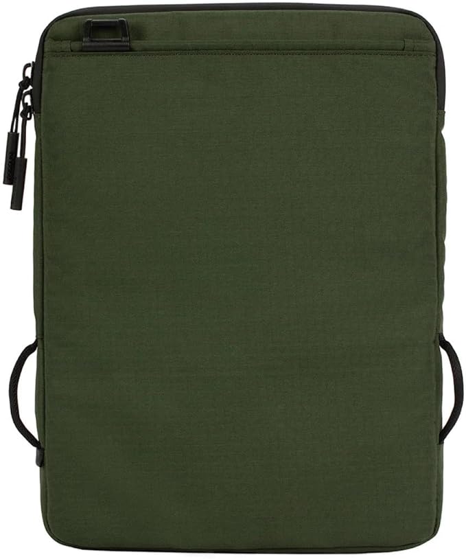 Incase Transfer Sleeve - 14-inch Laptop/MacBook & Tablet/iPad Case - Protective, Lightweight, Hybrid Sleeve and Sling Design, Expandable Front Pocket, Accessory Pocket, Buckle Clasp Closure - Green