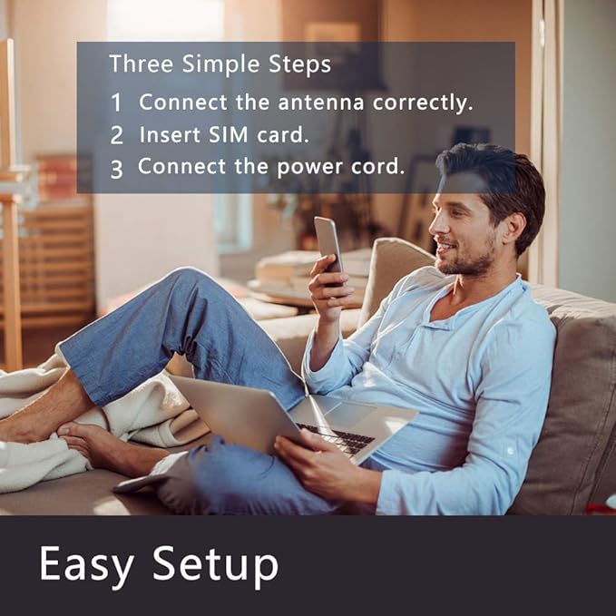 4G LTE Wireless WiFi Verizon Router, 300 Mbps Best Hotspot with SIM Card Slot and USB Tethering for Home,RV，WE826-Q