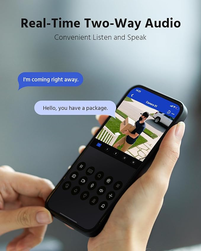 ANNKE FCD800 4K 8MP Dual Lens PoE Security Camera, 180°Panoramic View, Smart Dual Light Color Night Vision, Two-Way Audio, Light&Sound Alarm, AI Human/Vehicle Motion Detection, IP67 Weatherproof