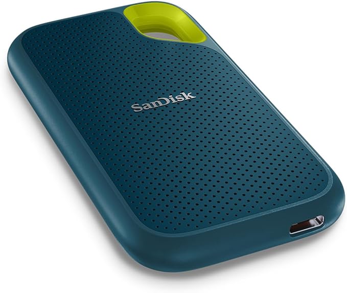 SanDisk 2TB Extreme Portable SSD - Up to 1050MB/s, USB-C, USB 3.2 Gen 2, IP65 Water and dust Resistance, Updated Firmware, Monterey - External Solid State Drive - SDSSDE61-2T00-G25M