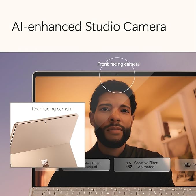 Microsoft Surface Pro 2-in-1 Laptop/Tablet (2024), 13" OLED Touchscreen Display, 16GB RAM, 512GB Storage | Windows 11 Copilot+ PC, Snapdragon X Elite (12 Core), Dune
