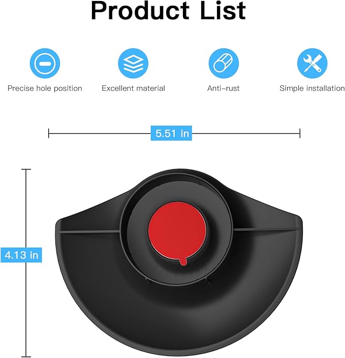 HOLACA Sun Rain Shade Camera Cover for Stick Up Cam, Camera Shield for Resistant UV Black