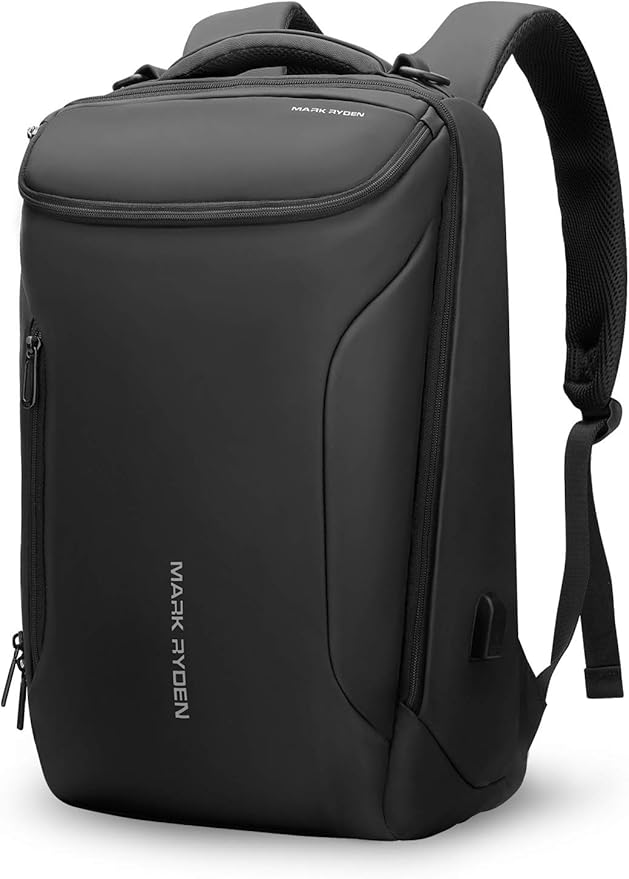Muzee Business Backpack,Waterproof bag for Travel Flight Fits 17.3Inch Laptop With USB Charging Plug