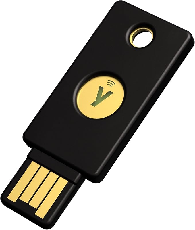 Yubico - Security Key NFC - Basic Compatibility - Multi-factor authentication (MFA) Security Key, Connect via USB-A or NFC, FIDO Certified