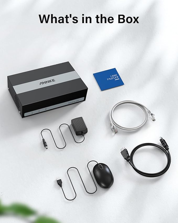 ANNKE 8CH 3K Lite Digital Video Recorder with 1TB Embedded SSD Solid State Hard Drive, 24/7 Recording with 8 Channel, AI Human/Vehicle Detection, H.265 5-in-1 Security DVR, Hardware Encryption