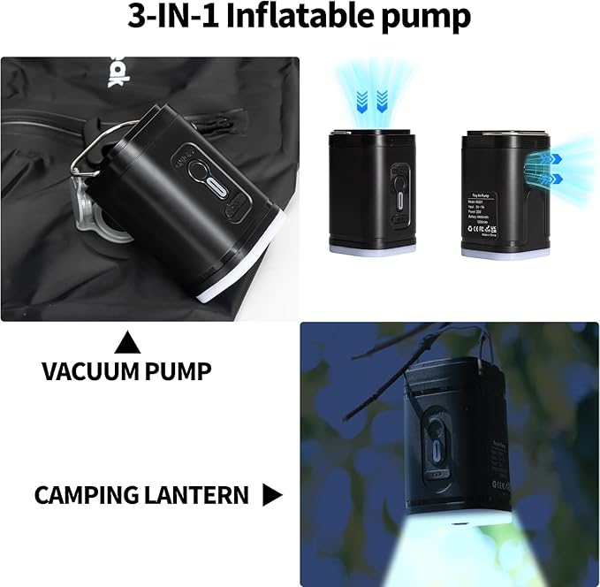 Vacuum Bags for Travel Luggage with Pump, Reusable Space Saver Waterproof Compression Bags for Suitcase,Travel Backpack, Vacuum Seal Packing cube for Storage Organizer Cloth Packing(2PCS + 1PUMP-17L)