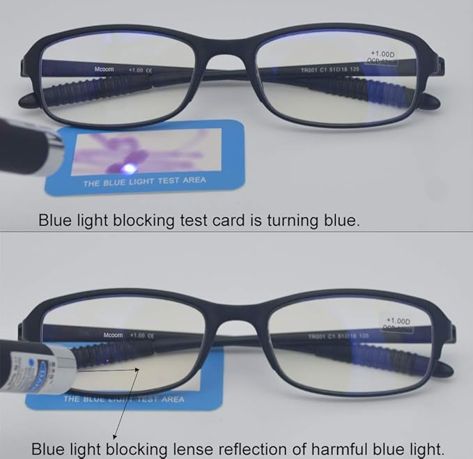 Computer Blue Light Blocking Reading Glasses(Flexible and Lightweight) UV Protection Readers Anti Eyestrain for Women Men