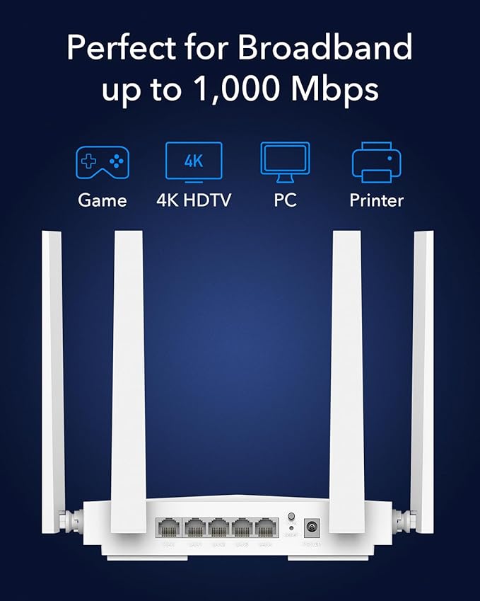 Cudy WR3000E AX3000 Gigabit Dual Band Wi-Fi 6 Mesh Router, MU-MIMO, OFDMA, WireGuard, OpenVPN, WPA3, Cudy Mesh and APP Supported (Renewed)