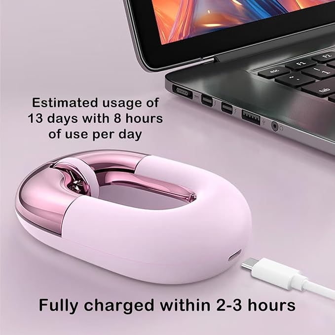 Travel Mouse Dual Mode Wireless Charging Mouse,Macaron Color Scheme Sweet Donut Bluetooth Computer Mice,Silent and Lightweight,1200 DPI Optical Tracking,Compatible with PC, Mac,Laptop(Pink)