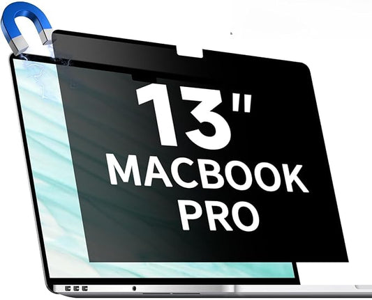Magnetic Privacy Screen for 13 Inch MacBook Pro (2016, 2017, 2018, 2019, 2020, 2021, 2022, M1, M2), Removable Matte Laptop Privacy Screen Anti Glare Blue Light Filter, Anti-Spy for Mac 13''