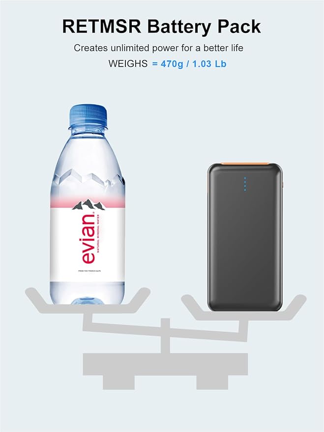 Portable Charger, Power Bank 30000mAh Battery Pack with 22.5W Fast Charging, 4 Outputs External Charger PD 20W USB C for iPhone, Samsung, Pad Mini, and More