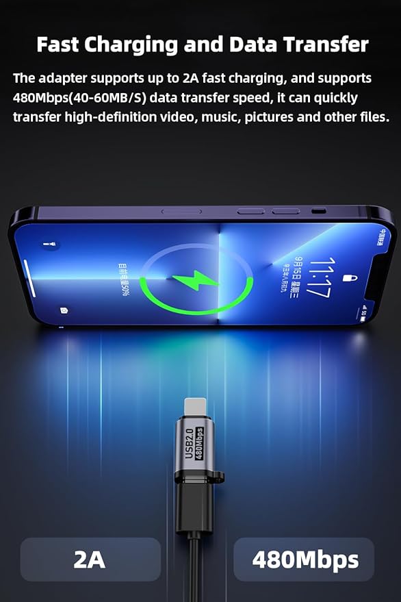 USB C/Lightning to Micro USB Adapter, Type C to Lightning Converter, USB C to Mini USB Connector (8 Pack)