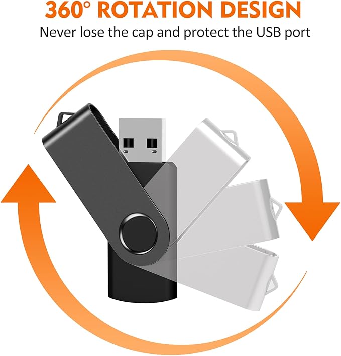 AreTop 2GB USB Flash Drives 100 Pack, Premium USB2.0 Thumb Drives Bulk USB Pendrive Memory Stick Jump Drive Bulk (100 Pack 2GB, Black)