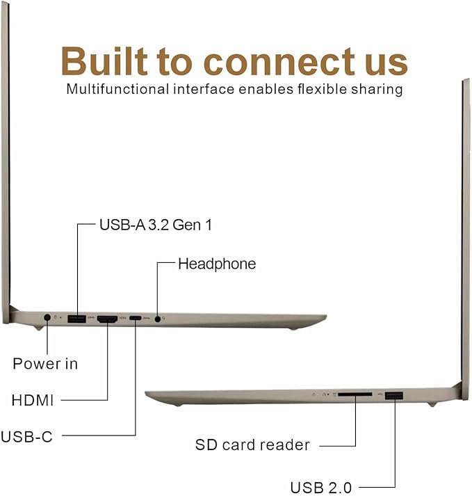 Lenovo Laptop for Business and Student | Intel Core |15.6 Anti-Glare Screen | 1 Year Office 365 | 12GB RAM | 256GB SSD + 128GB eMMC | 1TB Cloud Storage | 11HR Battery | Windows 11 | WOWPC USB
