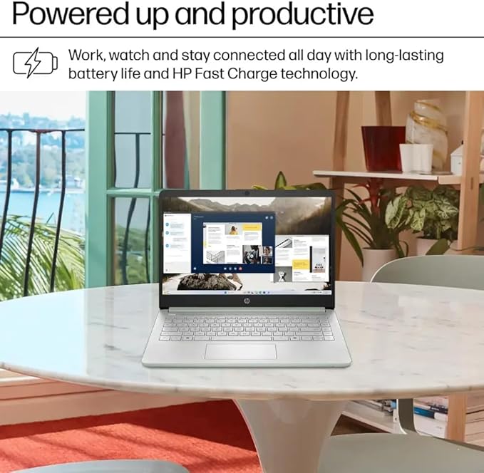 HP 14 Ultrabook • Intel 4-Core N150 • Microsoft 365 • Copilot AI • 4GB RAM • 1.6TB Storage (128GB SSD + 512GB Portable + 1TB OneDrive) • Wi-Fi 6 • 12 Hr Battery • Green • w/WOWPC Bundle • Win 11