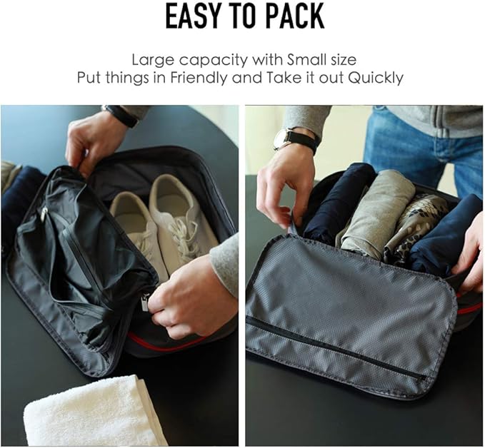 Bee Nesting Waterproof Compression Packing Cubes,Travel Packing organizers for Carry on Luggage,Backpacking, Suitcases