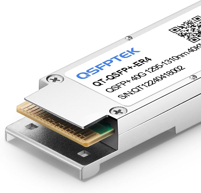 QSFPTEK 40GBASE-ER4 QSFP+ Module, 1310nm 40km DOM LC SMF Optical Transceiver for Cisco QSFP-40G-ER4